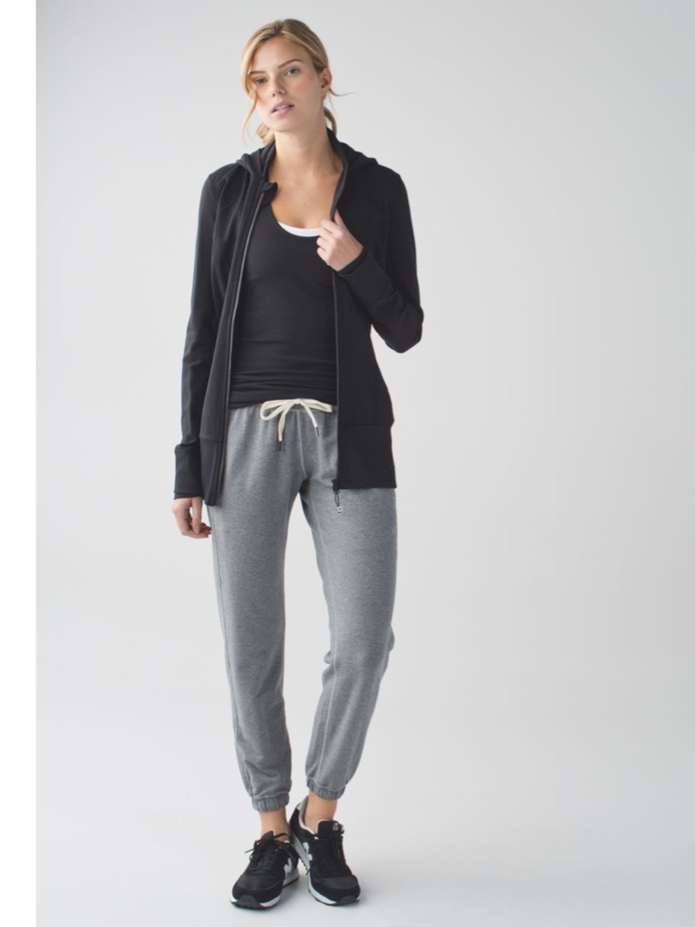 Lululemon-Sz 12- Daily Practice Jacket- Black- 2 Way Zipper